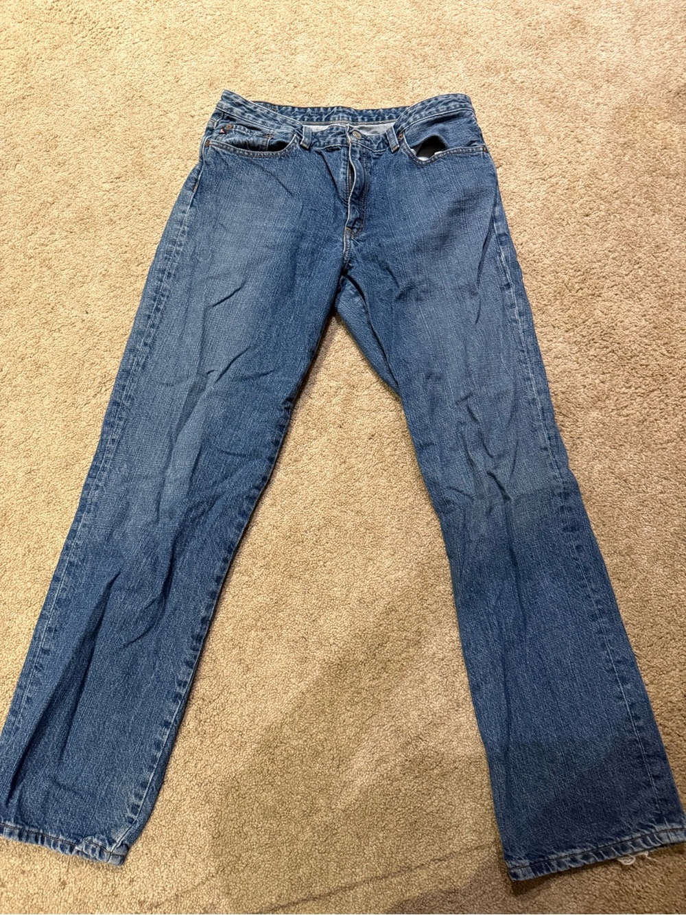 Vintage Polo by Ralph Lauren Women's Bootcut Jeans in Blue Denim